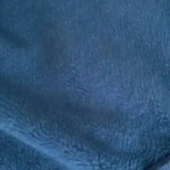 Athleta Cozy Karma Side Slit Fleece Lined Blue Hoodie Sweatshirt size M - Picture 7 of 7